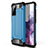 Funda Bumper Silicona y Plastico Mate Carcasa para Samsung Galaxy S20 Lite 5G Azul Cielo