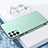 Funda Bumper Silicona y Plastico Mate Carcasa para Samsung Galaxy S22 Ultra 5G Verde
