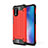 Funda Bumper Silicona y Plastico Mate Carcasa para Xiaomi Mi 10 Lite Rojo