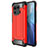 Funda Bumper Silicona y Plastico Mate Carcasa para Xiaomi Mi 11 Pro 5G Rojo