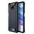 Funda Bumper Silicona y Plastico Mate Carcasa para Xiaomi Poco X3 NFC Azul Real