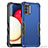 Funda Bumper Silicona y Plastico Mate Carcasa QW1 para Samsung Galaxy A02s Azul