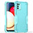 Funda Bumper Silicona y Plastico Mate Carcasa QW1 para Samsung Galaxy A02s Azul Claro