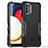 Funda Bumper Silicona y Plastico Mate Carcasa QW1 para Samsung Galaxy A02s Negro