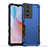 Funda Bumper Silicona y Plastico Mate Carcasa QW1 para Vivo Y76 5G Azul