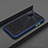 Funda Bumper Silicona y Plastico Mate Carcasa R01 para Oppo A72 Azul