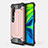 Funda Bumper Silicona y Plastico Mate Carcasa R01 para Xiaomi Mi Note 10 Oro Rosa