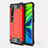 Funda Bumper Silicona y Plastico Mate Carcasa R01 para Xiaomi Mi Note 10 Pro Rojo