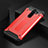 Funda Bumper Silicona y Plastico Mate Carcasa R01 para Xiaomi Redmi Note 8 Pro Rojo