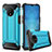 Funda Bumper Silicona y Plastico Mate Carcasa R02 para OnePlus 7T Azul Cielo