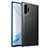 Funda Bumper Silicona y Plastico Mate Carcasa R03 para Samsung Galaxy Note 10 Plus Azul