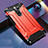 Funda Bumper Silicona y Plastico Mate Carcasa R04 para Xiaomi Redmi Note 8 Pro Rojo