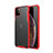 Funda Bumper Silicona y Plastico Mate Carcasa T01 para Apple iPhone 11 Pro Max Rojo