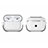 Funda Bumper Silicona y Plastico Mate Carcasa U01 para Apple AirPods Pro Blanco