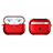 Funda Bumper Silicona y Plastico Mate Carcasa U01 para Apple AirPods Pro Rojo