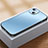 Funda Bumper Silicona y Plastico Mate Carcasa U01 para Apple iPhone 13 Azul