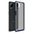 Funda Bumper Silicona y Plastico Mate Carcasa U01 para Samsung Galaxy A12 Azul