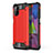 Funda Bumper Silicona y Plastico Mate Carcasa U01 para Samsung Galaxy M51 Rojo