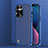 Funda Bumper Silicona y Plastico Mate Carcasa U01 para Samsung Galaxy S21 Ultra 5G Azul