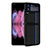 Funda Bumper Silicona y Plastico Mate Carcasa U01 para Samsung Galaxy Z Flip3 5G Azul