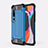 Funda Bumper Silicona y Plastico Mate Carcasa U01 para Xiaomi Mi 10 Azul Cielo