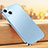 Funda Bumper Silicona y Plastico Mate Carcasa U02 para Apple iPhone 13 Azul