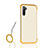 Funda Bumper Silicona y Plastico Mate Carcasa U03 para Samsung Galaxy Note 10 5G Amarillo