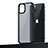 Funda Bumper Silicona y Plastico Mate Carcasa U04 para Apple iPhone 13 Negro