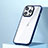 Funda Bumper Silicona y Plastico Mate Carcasa U05 para Apple iPhone 13 Pro Azul
