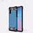 Funda Bumper Silicona y Plastico Mate Carcasa U05 para Samsung Galaxy Note 10 5G Azul Cielo