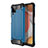 Funda Bumper Silicona y Plastico Mate Carcasa WL1 para Samsung Galaxy A12 Azul