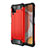 Funda Bumper Silicona y Plastico Mate Carcasa WL1 para Samsung Galaxy A12 Rojo