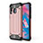 Funda Bumper Silicona y Plastico Mate Carcasa WL1 para Samsung Galaxy A40s Oro Rosa
