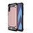 Funda Bumper Silicona y Plastico Mate Carcasa WL1 para Samsung Galaxy A70S Oro Rosa