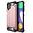 Funda Bumper Silicona y Plastico Mate Carcasa WL1 para Samsung Galaxy M62 4G Oro Rosa