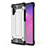 Funda Bumper Silicona y Plastico Mate Carcasa WL1 para Samsung Galaxy Note 10 Plus 5G Plata