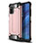 Funda Bumper Silicona y Plastico Mate Carcasa WL1 para Xiaomi Redmi Note 10 4G Oro Rosa
