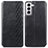 Funda de Cuero Cartera con Soporte Carcasa A01D para Samsung Galaxy S21 Plus 5G Negro