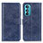 Funda de Cuero Cartera con Soporte Carcasa A02D para Motorola Moto Edge 30 5G Azul