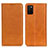 Funda de Cuero Cartera con Soporte Carcasa A02D para Samsung Galaxy M02s Marron Claro