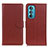 Funda de Cuero Cartera con Soporte Carcasa A03D para Motorola Moto Edge 30 5G Marron