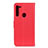 Funda de Cuero Cartera con Soporte Carcasa A03D para Motorola Moto One Fusion Plus Rojo