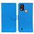 Funda de Cuero Cartera con Soporte Carcasa A03D para Nokia C21 Plus Azul Cielo
