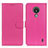 Funda de Cuero Cartera con Soporte Carcasa A03D para Nokia C21 Rosa Roja