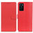 Funda de Cuero Cartera con Soporte Carcasa A03D para Oppo A55S 5G Rojo