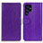 Funda de Cuero Cartera con Soporte Carcasa A03D para Samsung Galaxy S21 Ultra 5G Morado