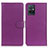 Funda de Cuero Cartera con Soporte Carcasa A03D para Vivo Y75 5G Morado