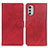 Funda de Cuero Cartera con Soporte Carcasa A04D para Motorola Moto E32s Rojo