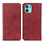 Funda de Cuero Cartera con Soporte Carcasa A04D para Motorola Moto Edge 20 Lite 5G Rojo