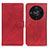 Funda de Cuero Cartera con Soporte Carcasa A05D para Huawei Honor X9b 5G Rojo